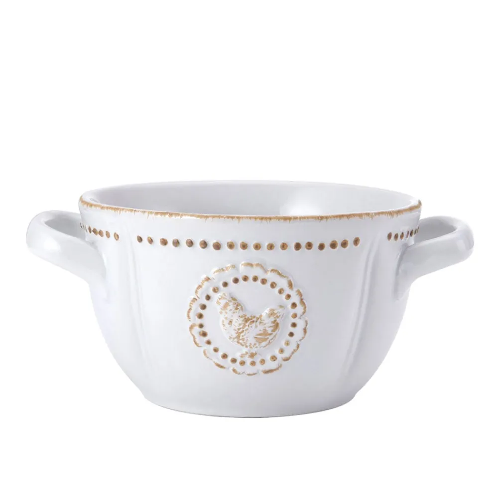 Pfaltzgraff® Farmhouse Hen Double Handled Bowl- Soup Cereal Bowls