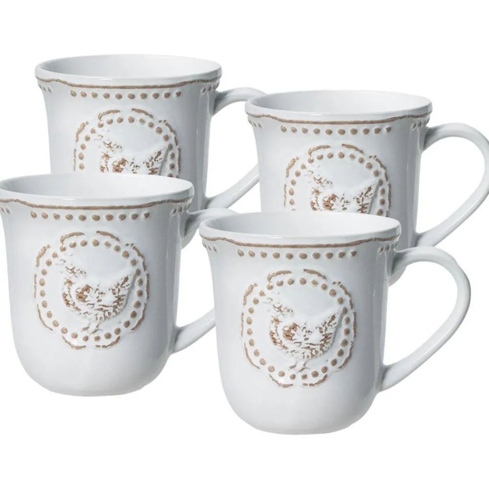 Pfaltzgraff® Farmhouse Hen Set of 4 Mugs- Coffee Mugs