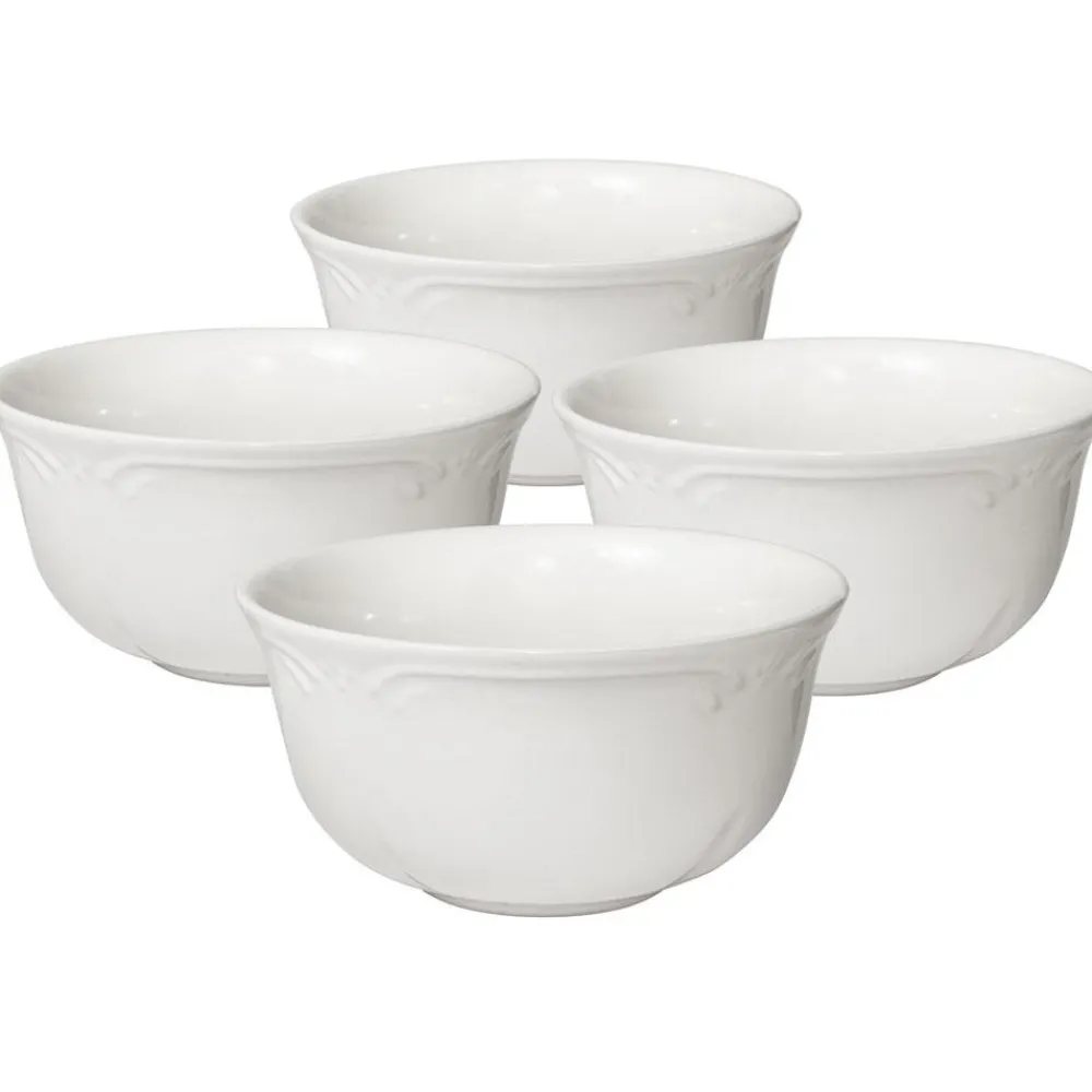 Pfaltzgraff® Filigree® Set of 4 Deep Soup Cereal Bowls- Soup Cereal Bowls