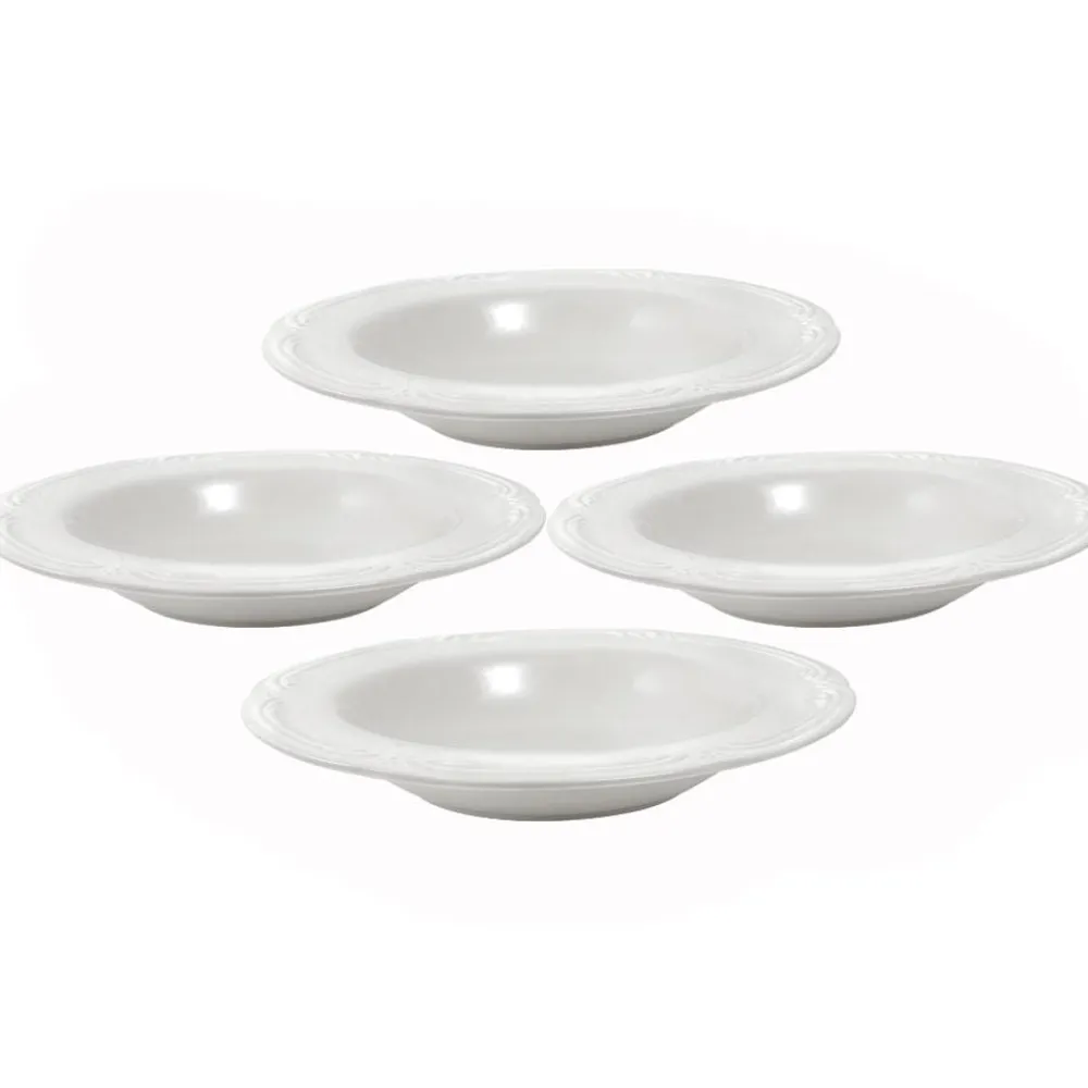 Pfaltzgraff® Filigree® Set of 4 Rim Soup Bowls- Soup Cereal Bowls