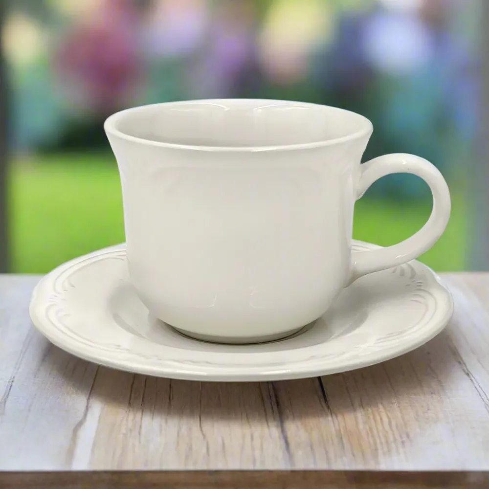Pfaltzgraff® Filigree® Set of 4 Tea Cups and Saucers- Teacups