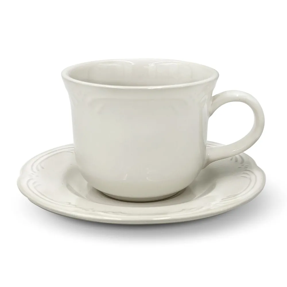 Pfaltzgraff® Filigree® Set of 4 Tea Cups and Saucers- Teacups