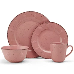 Pfaltzgraff® Flamingo Pink 16 Piece Dinnerware Set, Service for 4- Dinnerware Service For 4