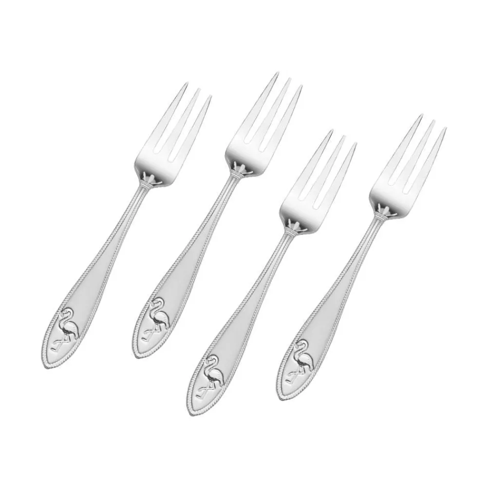 Towle® Everyday Flamingo Set of 4 Appetizer Forks- Openstock|Sets