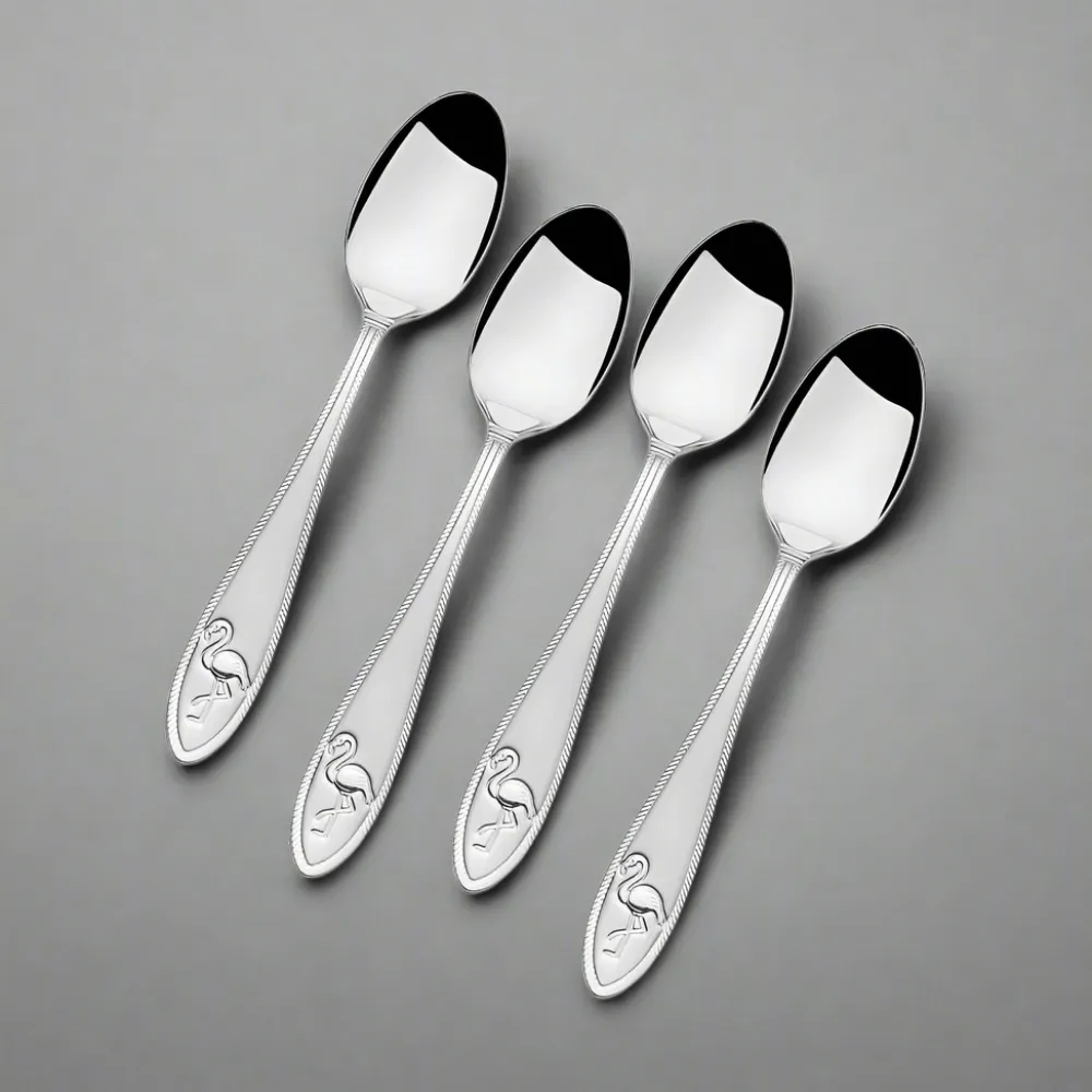 Towle® Everyday Flamingo Set of 4 Demitasse Mini Coffee Spoons- Openstock|Sets