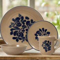 Pfaltzgraff® Folk Art® Dinnerware Set- Dinnerware Service For 8|Dinnerware Service For 4