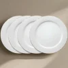 Pfaltzgraff® French Lace Set of 4 White Dinner Plates- Dinner Plates
