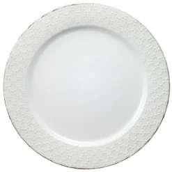 Pfaltzgraff® French Lace Set of 4 White Dinner Plates- Dinner Plates