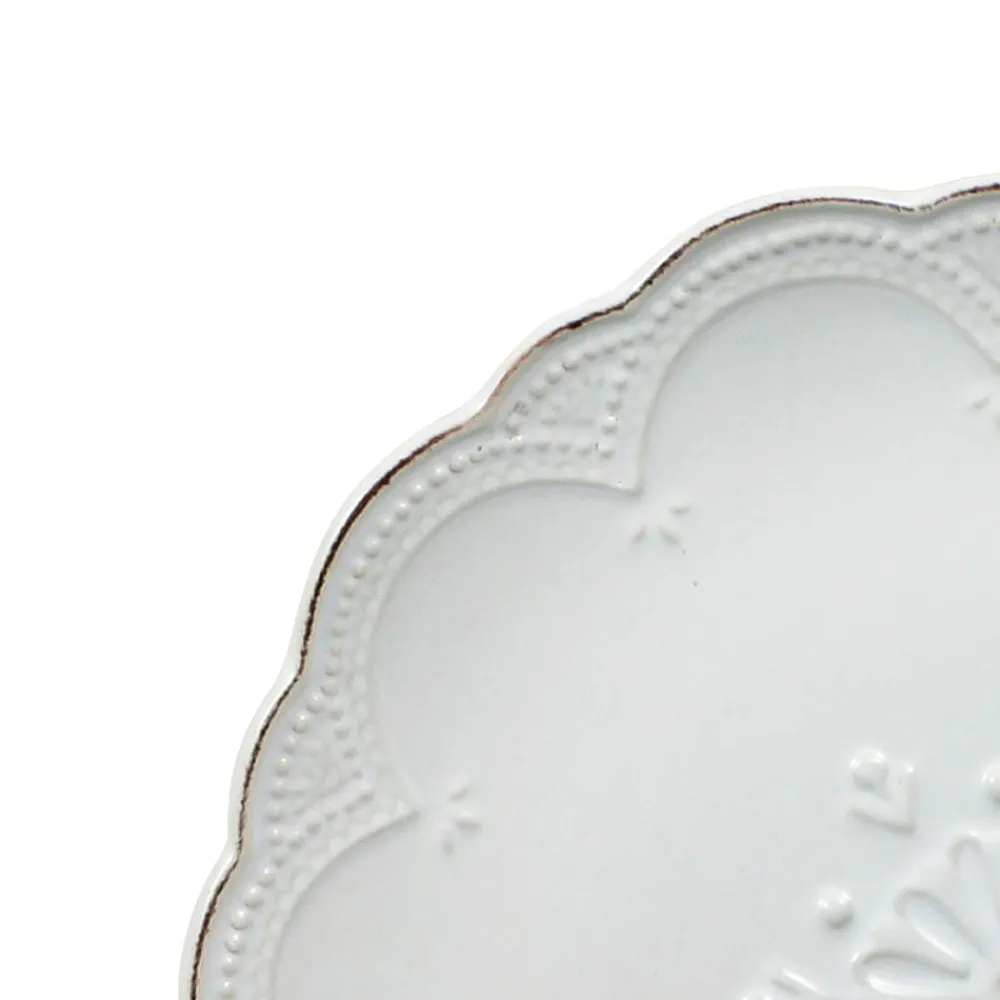 Pfaltzgraff® French Lace White Dinnerware Set- Dinnerware Service For 8|Dinnerware Service For 4