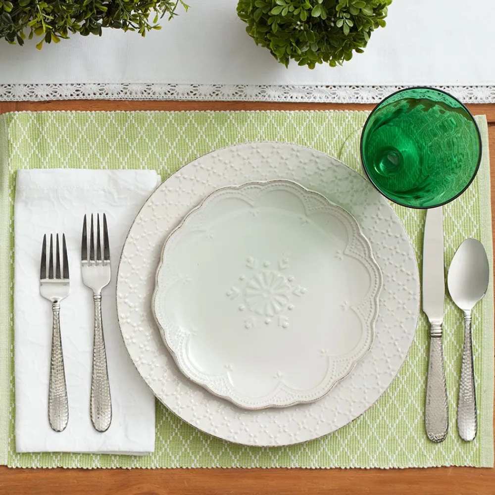 Pfaltzgraff® French Lace White Dinnerware Set- Dinnerware Service For 8|Dinnerware Service For 4