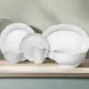 Pfaltzgraff® French Lace White Service for 8 with Serveware- Dinnerware Service For 8