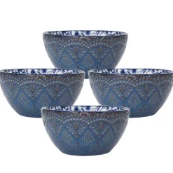 Pfaltzgraff® Gabriela Blue Set of 4 Soup Cereal Bowls- Soup Cereal Bowls