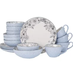 Pfaltzgraff® Gabriela Gray 16 Piece Dinnerware Set, Service for 4- Dinnerware Service For 4