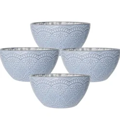 Pfaltzgraff® Gabriela Gray Set of 4 Soup Cereal Bowls- Soup Cereal Bowls