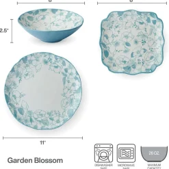 Pfaltzgraff® Garden Blossom 12 Piece Dinnerware Set, Service for 4- Dinnerware Service For 4