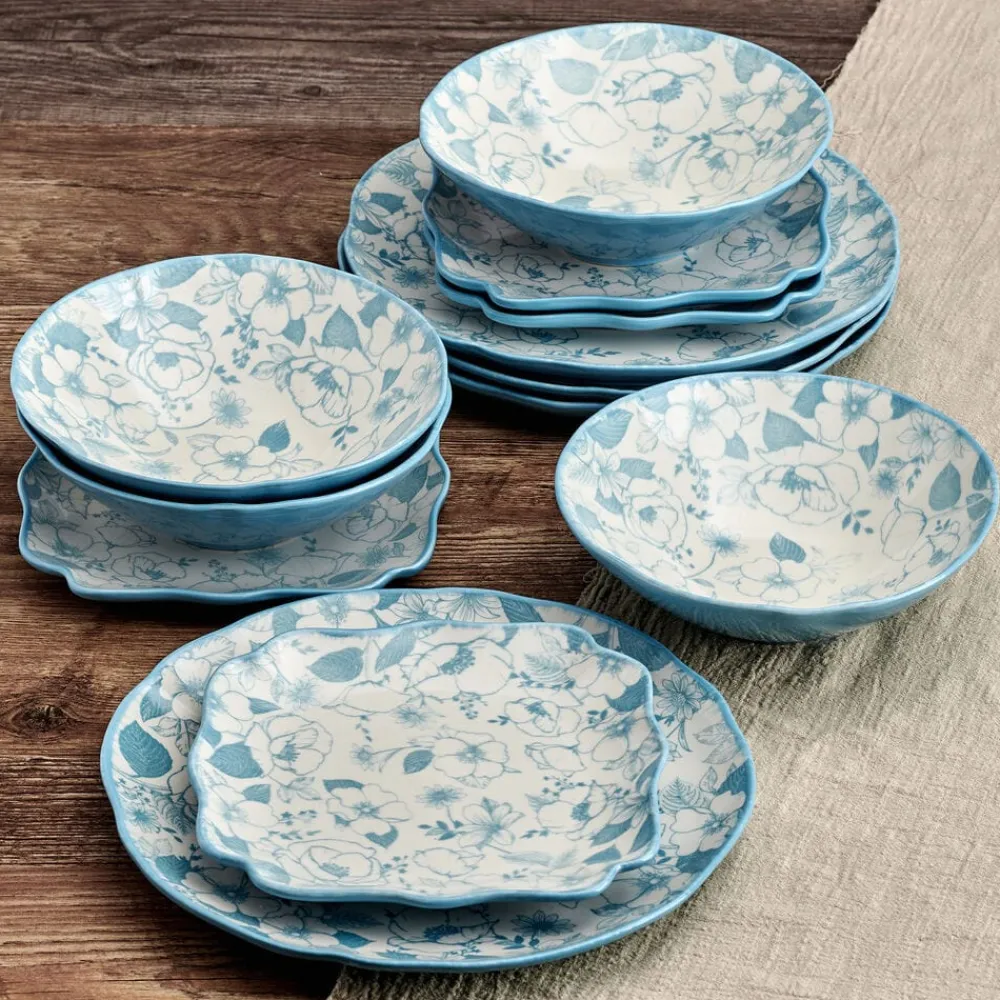 Pfaltzgraff® Garden Blossom 12 Piece Dinnerware Set, Service for 4- Dinnerware Service For 4