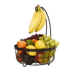 Gourmet Basics® General Store Fruit Storage Basket with Banana Hanger- Fruit And Storage Baskets