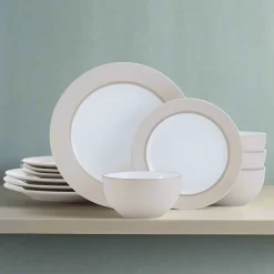 Pfaltzgraff® Grayson Taupe 12 Piece Dinnerware Set, Service for 4- Dinnerware Service For 4
