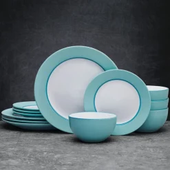 Pfaltzgraff® Grayson Teal 12 Piece Dinnerware Set, Service for 4- Dinnerware Service For 4