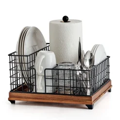 Gourmet Basics® Grid Hostess Picnic Storage Caddy- Buffet Caddies