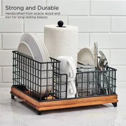 Gourmet Basics® Grid Hostess Picnic Storage Caddy- Buffet Caddies