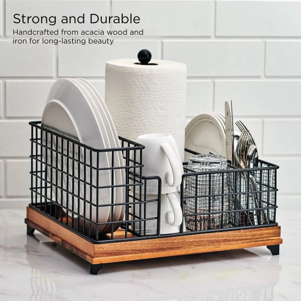 Gourmet Basics® Grid Hostess Picnic Storage Caddy- Buffet Caddies