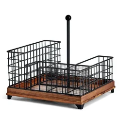Gourmet Basics® Grid Hostess Picnic Storage Caddy- Buffet Caddies
