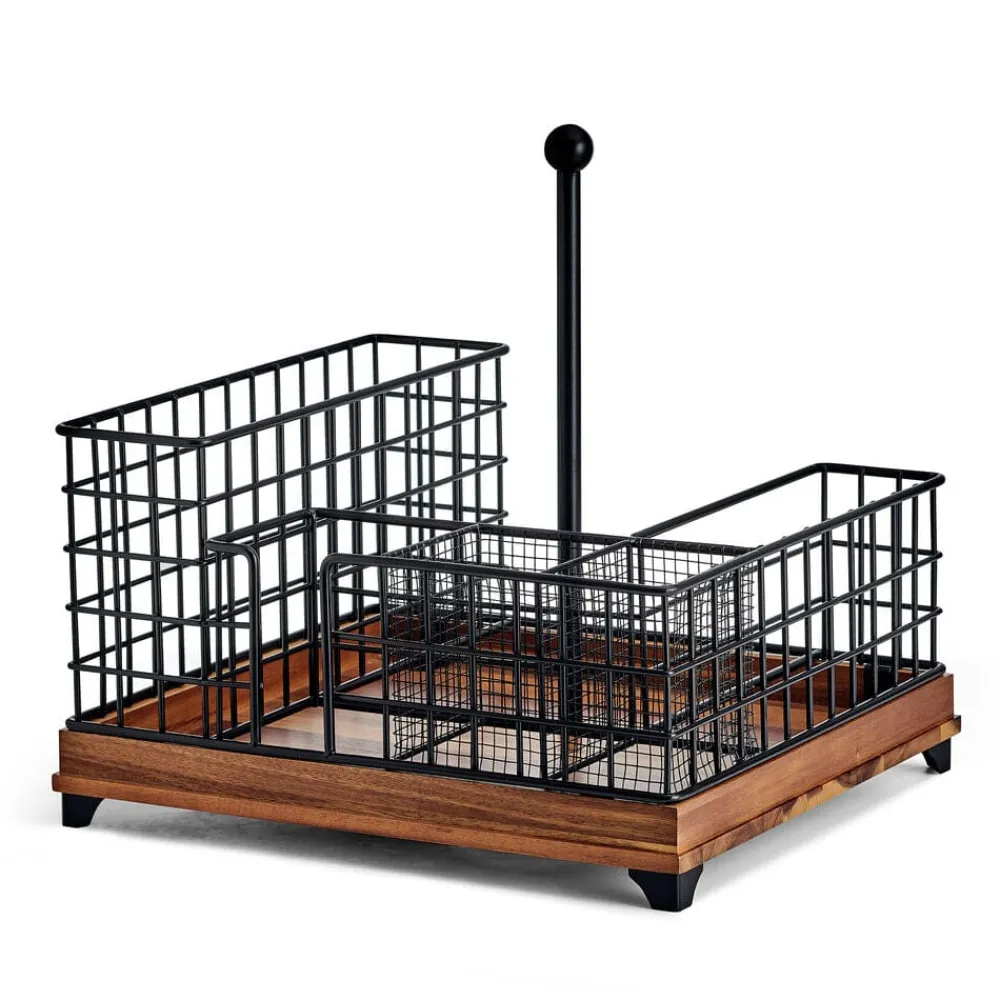Gourmet Basics® Grid Hostess Picnic Storage Caddy- Buffet Caddies
