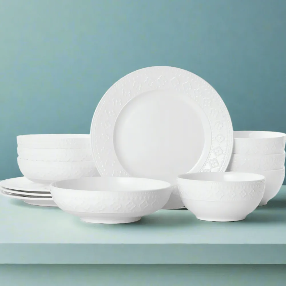 Pfaltzgraff® Haisley 12 Piece Dinnerware Set, Service for 4- Dinnerware Service For 4