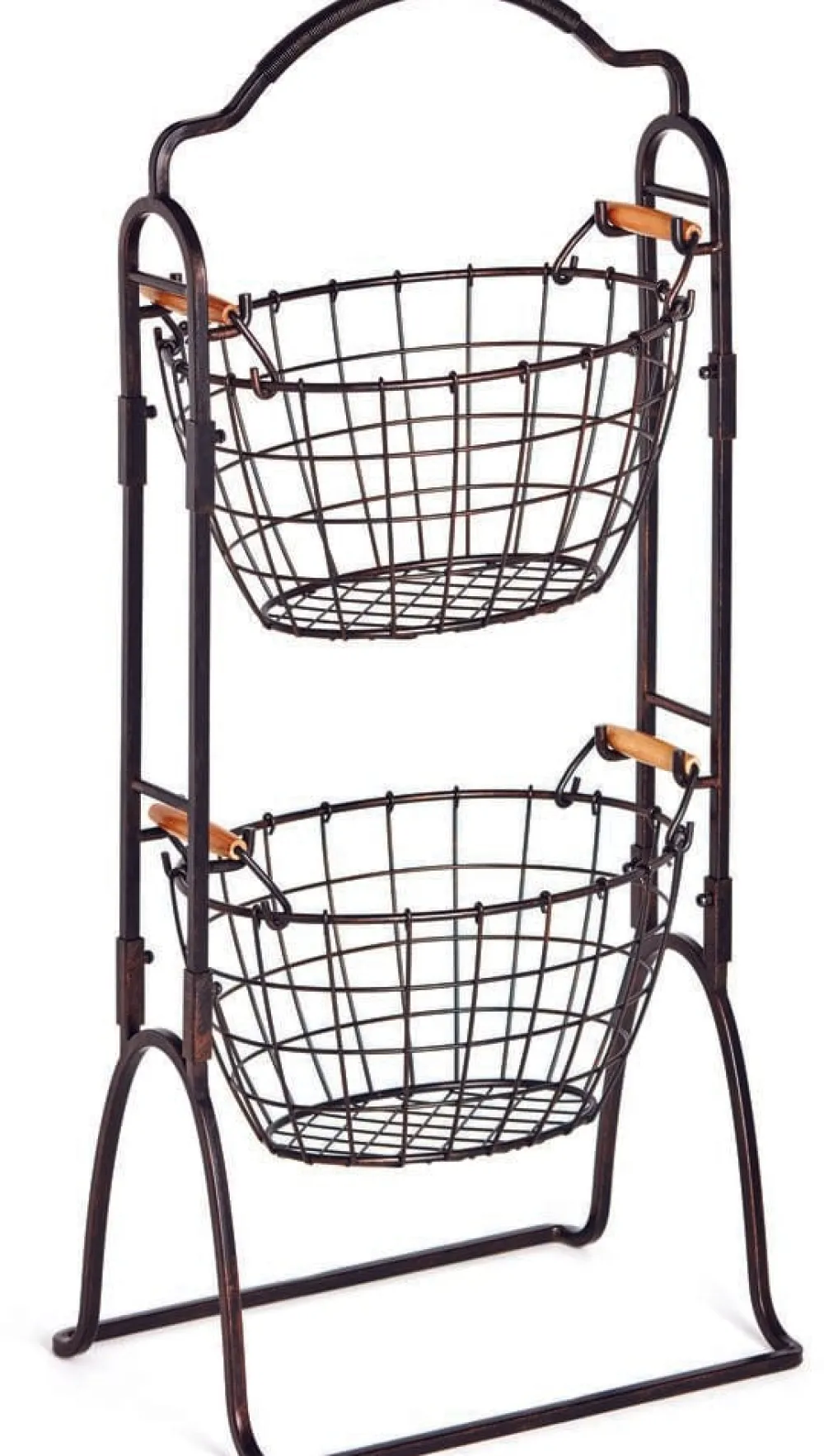 Gourmet Basics® Harbor Adjustable Standing Storage Rack- Fruit And Storage Baskets