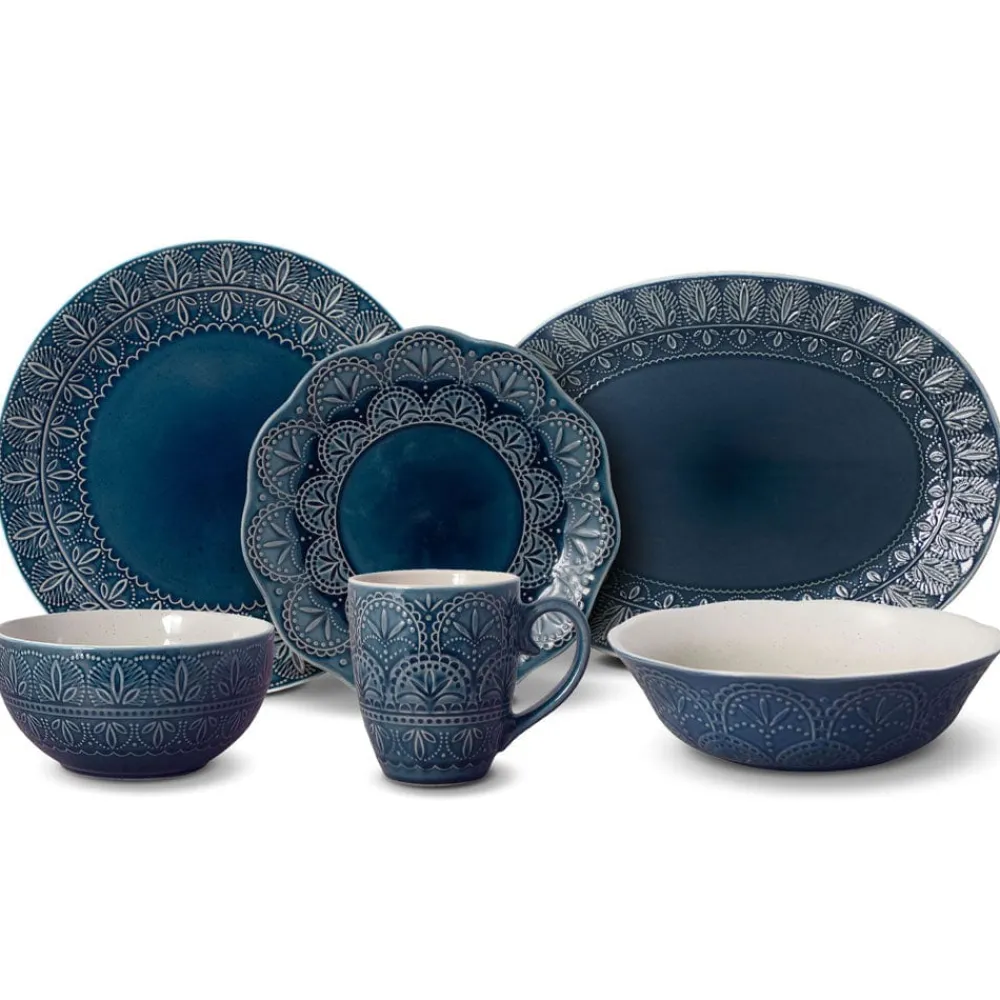 Pfaltzgraff® Havana Service for 8 with Serveware- Dinnerware Service For 8