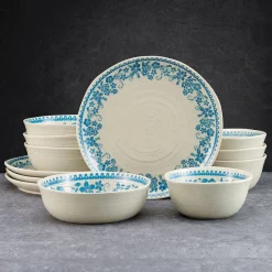 Pfaltzgraff® Hayden Blue 12 Piece Dinnerware Set, Service for 4- Dinnerware Service For 4