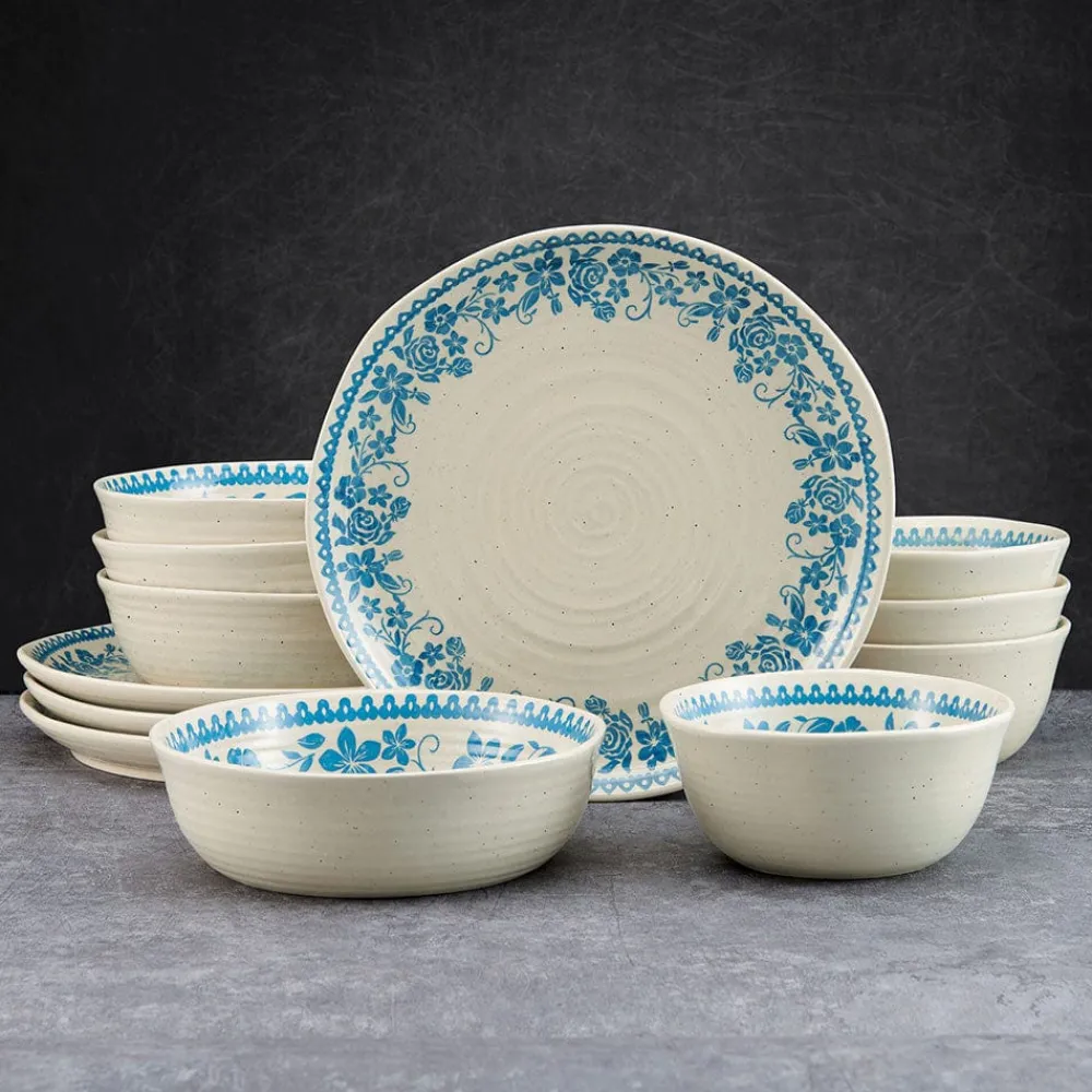 Pfaltzgraff® Hayden Blue 12 Piece Dinnerware Set, Service for 4- Dinnerware Service For 4