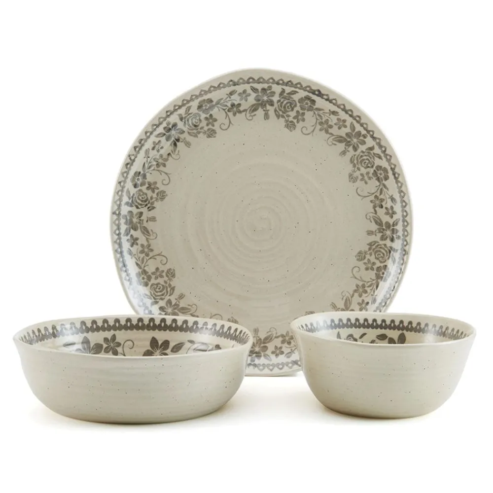 Pfaltzgraff® Hayden Grey 12 Piece Dinnerware Set, Service for 4- Dinnerware Service For 4