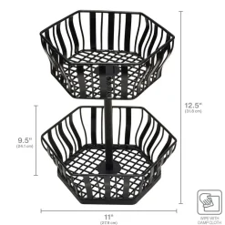 Gourmet Basics® Hex 2 Tier Storage Basket- Fruit And Storage Baskets