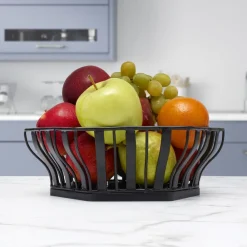 Gourmet Basics® Hex Centerpiece Basket- Decor|Fruit And Storage Baskets
