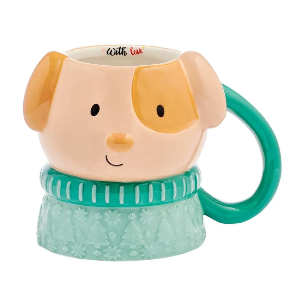 Pfaltzgraff® Holiday Dog Figural Mug- Coffee Mugs