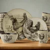 Pfaltzgraff® Homespun Rooster 16 Piece Dinnerware Set, Service for 4- Dinnerware Service For 4