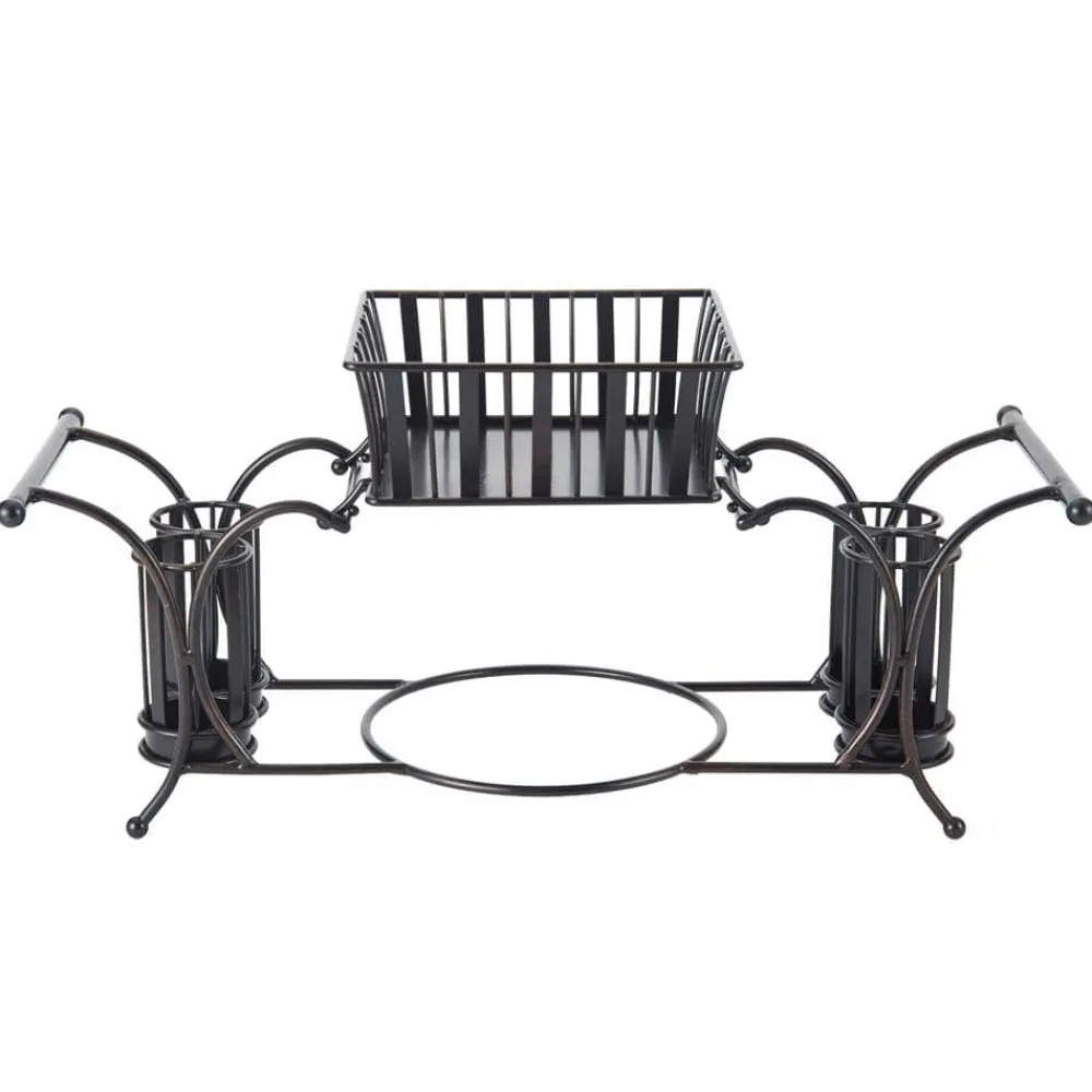 Gourmet Basics® Hostess Buffet Storage Caddy- Flatware Caddies|Fruit And Storage Baskets
