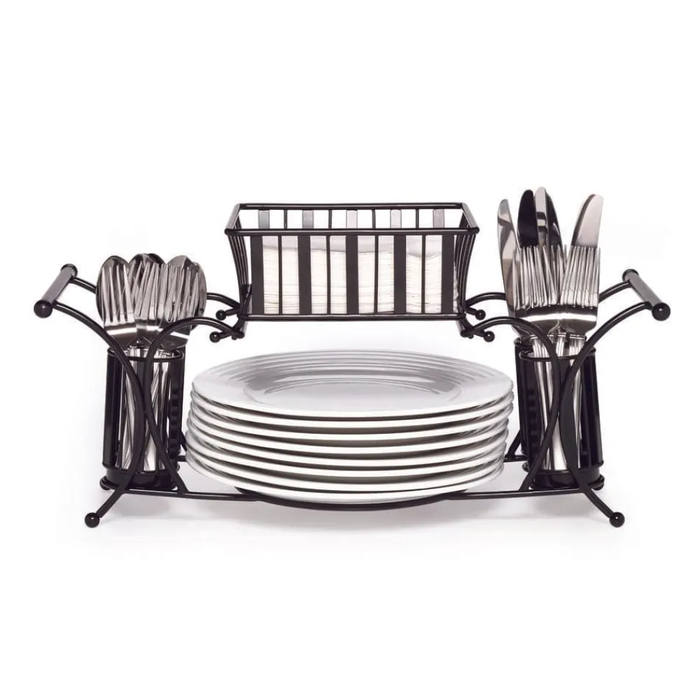 Gourmet Basics® Hostess Buffet Storage Caddy- Flatware Caddies|Fruit And Storage Baskets