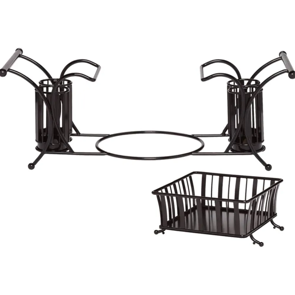 Gourmet Basics® Hostess Buffet Storage Caddy- Flatware Caddies|Fruit And Storage Baskets