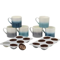 Pfaltzgraff® Hot Chocolate Bomb Set of 6 Mugs with Set of 2 Molds- Coffee Mugs