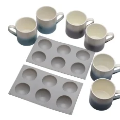Pfaltzgraff® Hot Chocolate Bomb Set of 6 Mugs with Set of 2 Molds- Coffee Mugs