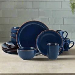 Pfaltzgraff® Hunter Blue 16 Piece Dinnerware Set, Service for 4- Dinnerware Service For 4