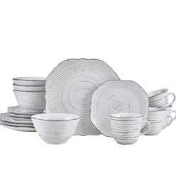 Pfaltzgraff® Isabella Gray 16 Piece Dinnerware Set, Service for 4- Dinnerware Service For 4
