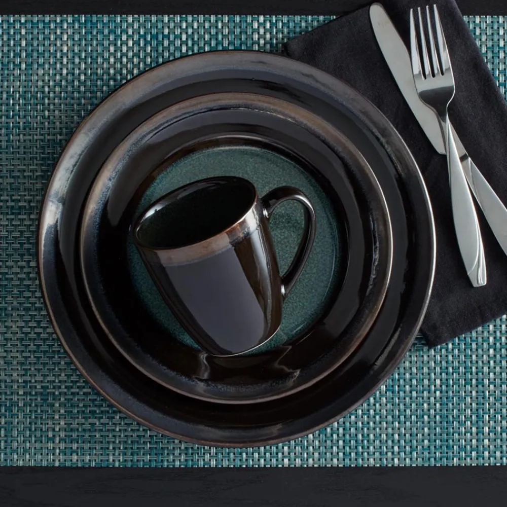Gourmet Basics® Jade Dinnerware Set- Dinnerware Service For 8|Dinnerware Service For 4