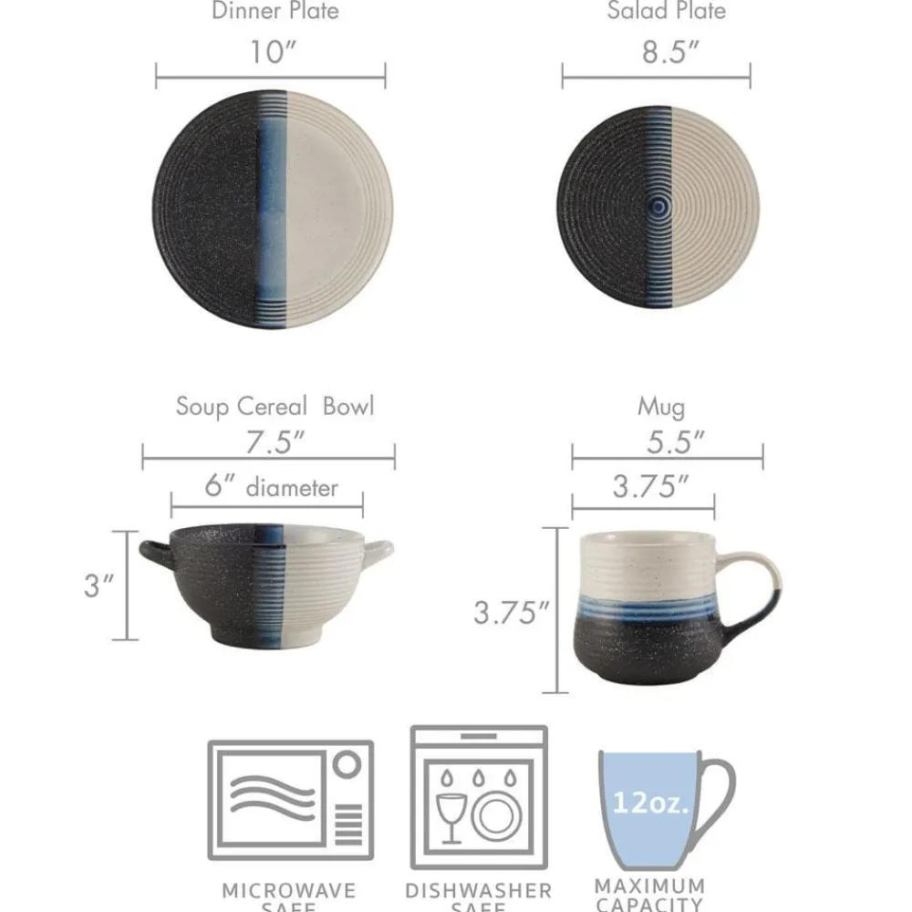 Pfaltzgraff® Jaxon 16 Piece Dinnerware Set, Service for 4- Dinnerware Service For 4