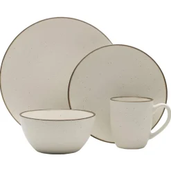 Gourmet Basics® Juliana Cream 16 Piece Dinnerware Set, Service for 4- Dinnerware Service For 4