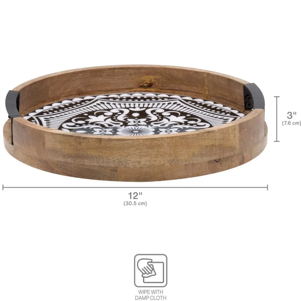 Gourmet Basics® Kensington Black Lazy Susan- Lazy Susans
