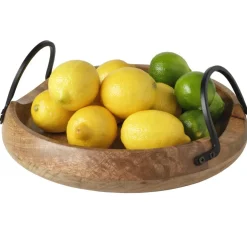 Gourmet Basics® Knox Mango Wood Serve Tray- Fruit And Storage Baskets